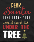 marškinėliai Santa's credit card marškinėliai Santa's credit card